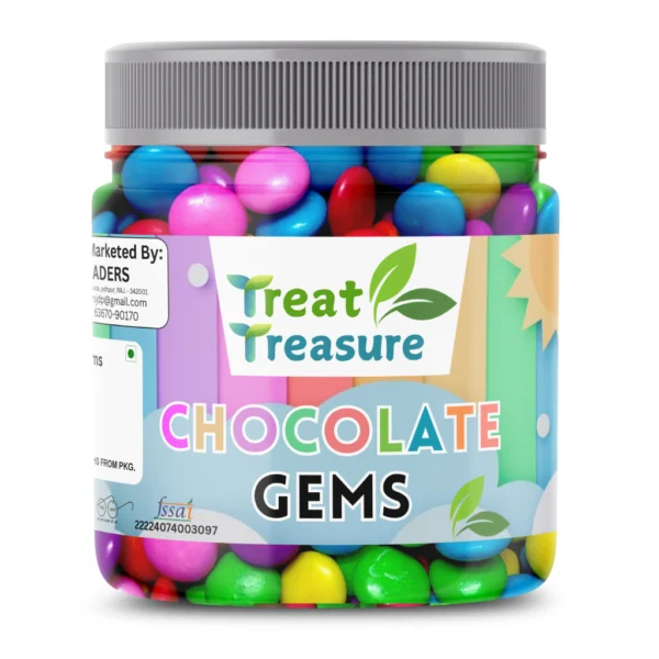 Treat Treasure Chocolate Gems – Colorful Chocolate Candy Gems